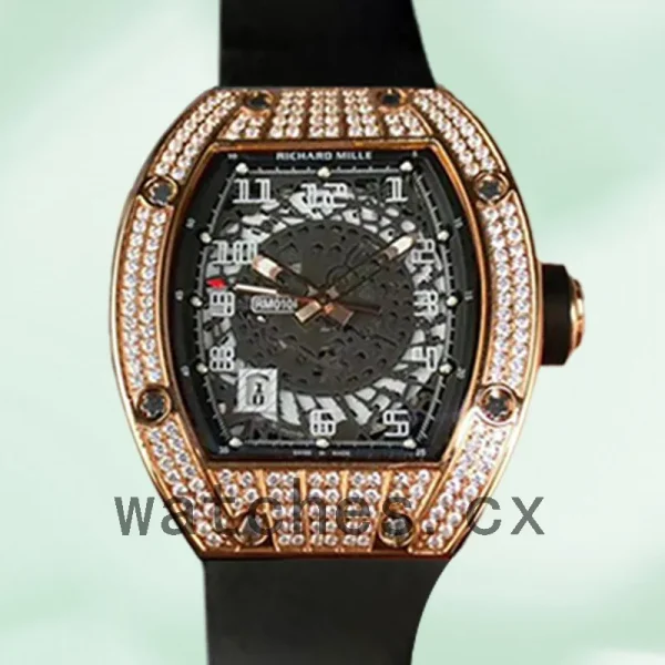 Richard Mille RM010 RM010-002 Around 50*42mm Men Rubber Band