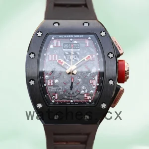 Richard Mille RM011 Men Around 50*40mm RM011-001 Rubber Band