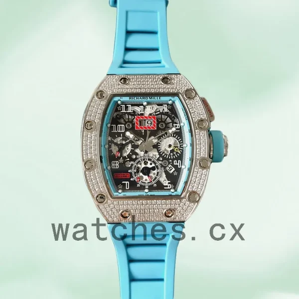 Richard Mille RM011 Men Around 45mm RM011-023 Silver-tone - Image 2