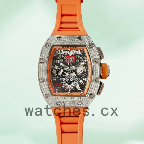 Richard Mille RM011 Men Around 45mm RM011-026 Rubber Band Mechanical - Image 2