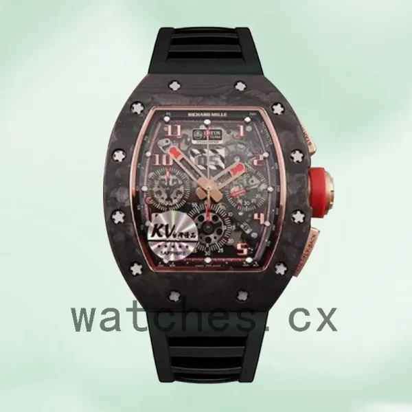 Richard Mille RM 011 RM 011 Men Around 41mm Rubber Band - Image 2