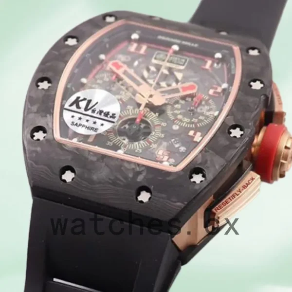 Richard Mille RM 011 RM 011 Men Around 41mm Rubber Band - Image 3