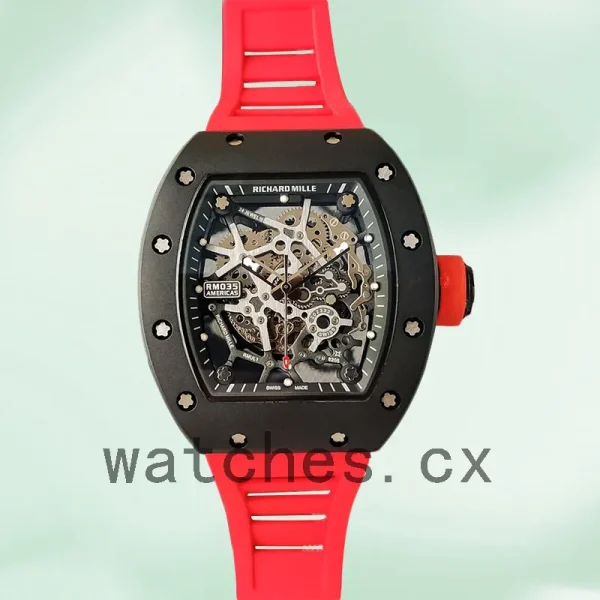 Richard Mille RM35 RM35-012 Men Around 48*40mm Rubber Band - Image 2