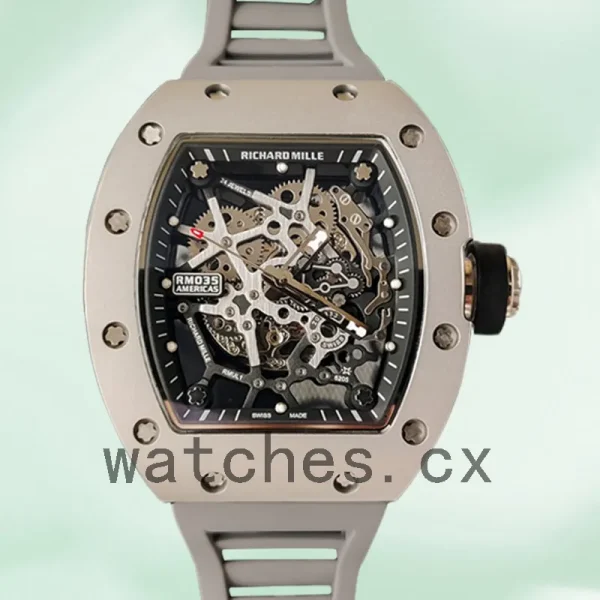 Richard Mille RM35 Around 48*40mm RM35-016 Men Mechanical Rubber Band