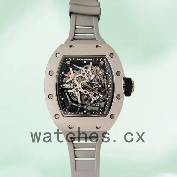 Richard Mille RM35 Around 48*40mm RM35-016 Men Mechanical Rubber Band - Image 2
