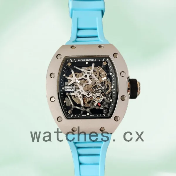 Richard Mille RM35 Around 48*40mm RM35-017 Men Silver-tone - Image 2