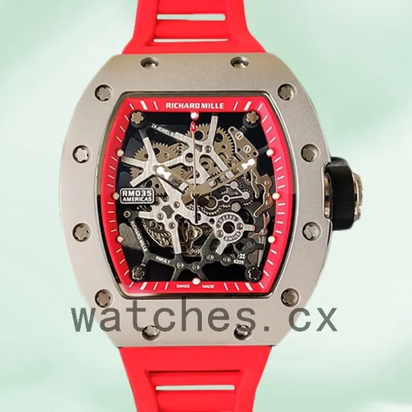 Richard Mille RM35 RM35-018 Men Around 48*40mm Rubber Band