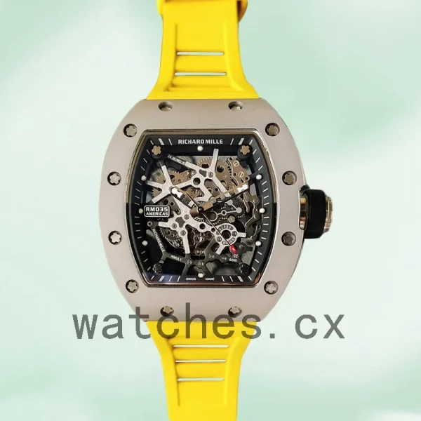 Richard Mille RM35 RM35-019 Around 48*40mm Men Rubber Band - Image 2