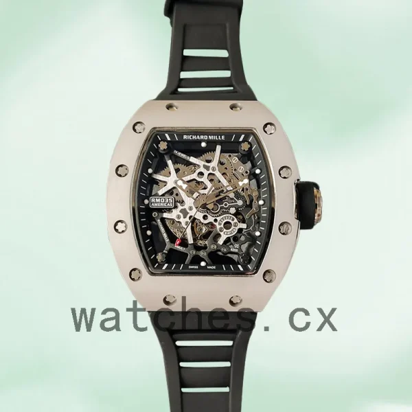 Richard Mille RM35 RM35-019 Around 48*40mm Men Rubber Band - Image 5