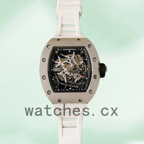 Richard Mille RM35 RM35-019 Around 48*40mm Men Rubber Band - Image 4