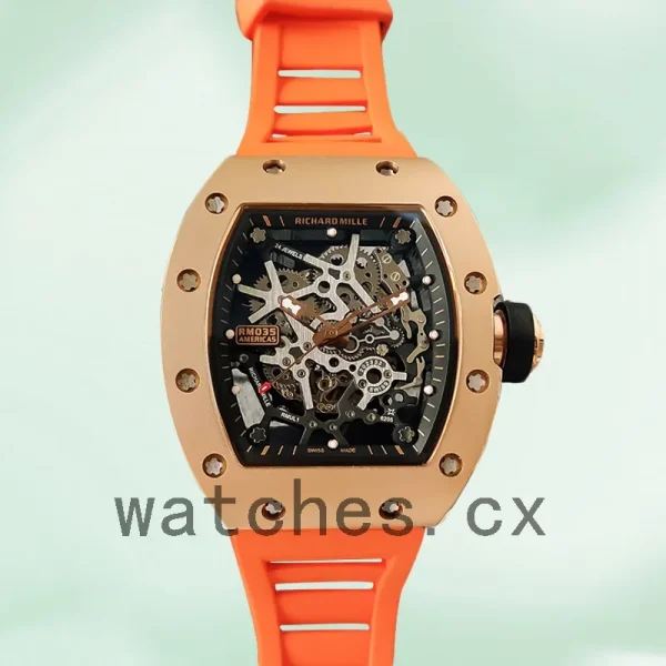 Richard Mille RM35 RM35-020 Around 48*40mm Men Mechanical Skeleton Dial - Image 2