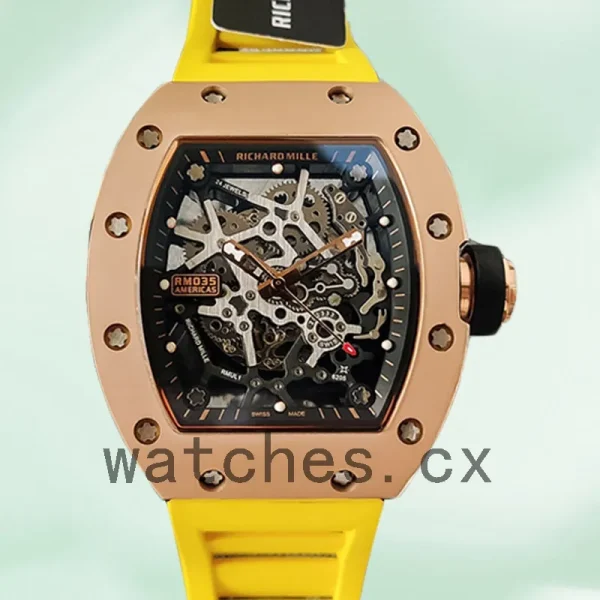 Richard Mille RM35 Around 48*40mm RM35-022 Men Skeleton Dial Mechanical
