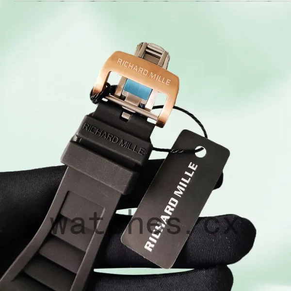 Richard Mille RM35 RM35-025 Around 48*40mm Men Skeleton Dial Rose Gold-tone - Image 3