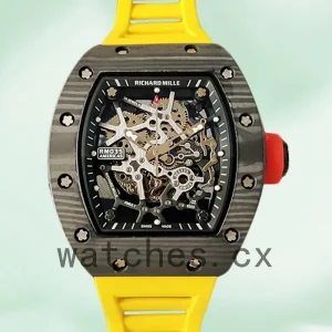 Richard Mille RM35 RM35-028 Men Around 48*40mm Skeleton Dial