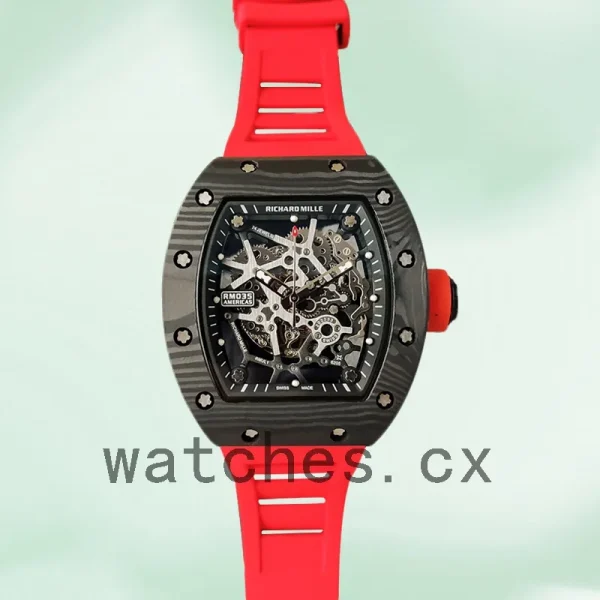 Richard Mille RM35 Men RM35-029 Around 48*40mm Rubber Band - Image 2