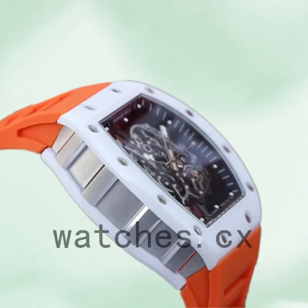 Richard Mille RM055 Around 49*42mm Men RM055-004 Rubber Band Transparent Dial - Image 3