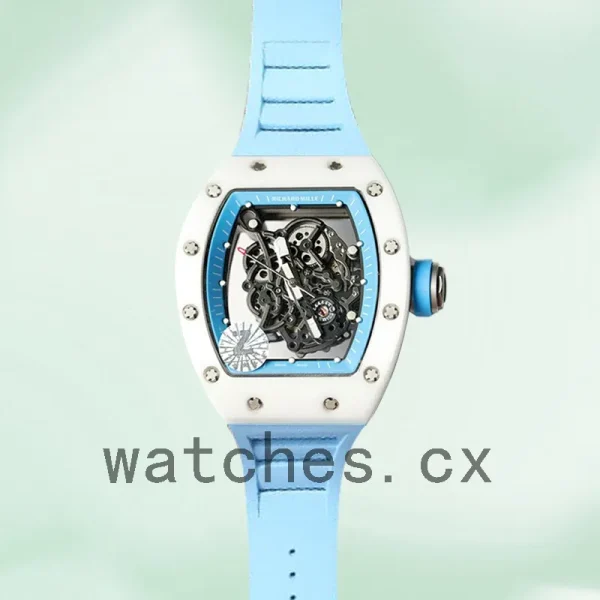 Richard Mille RM055 RM055-010 Around 50*43mm Men Rubber Band Mechanical - Image 2