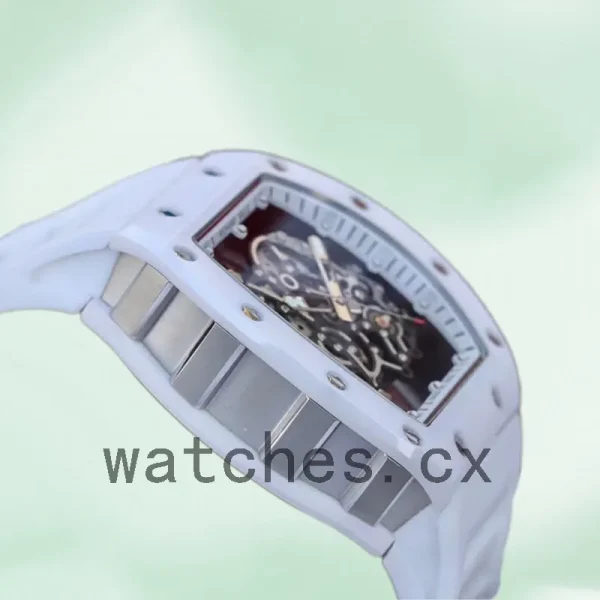 Richard Mille RM055 Around 50*43mm Men RM055-014 Transparent Dial Rubber Band - Image 3
