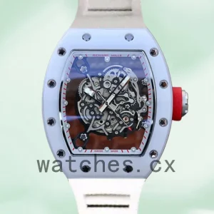 Richard Mille RM055 Men Around 50*43mm RM055-015 Rubber Band