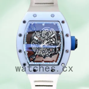 Richard Mille RM055 Around 50*43mm RM055-016 Men Transparent Dial