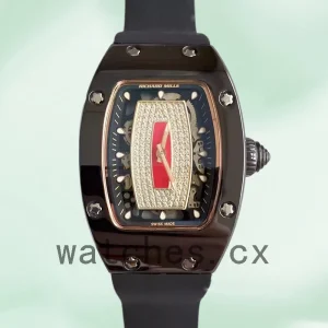 Richard Mille RM07-01 Ladies Around 31*45mm RM07-01-005 Black Rubber Band