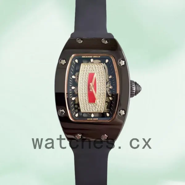 Richard Mille RM07-01 Ladies Around 31*45mm RM07-01-005 Black Rubber Band - Image 2