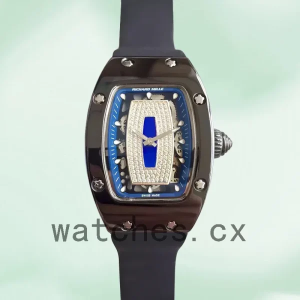 Richard Mille RM07-01 Around 31*45mm Ladies RM07-01-007 Black Blue With Diamonds Dial - Image 2