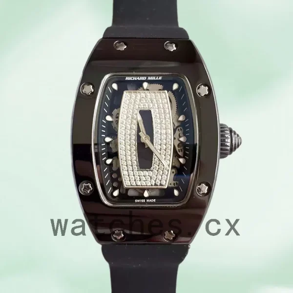 Richard Mille RM07-01 Ladies Around 31*45mm RM07-01-008 Black Black With Diamonds Dial