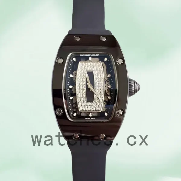 Richard Mille RM07-01 Ladies Around 31*45mm RM07-01-008 Black Black With Diamonds Dial - Image 2