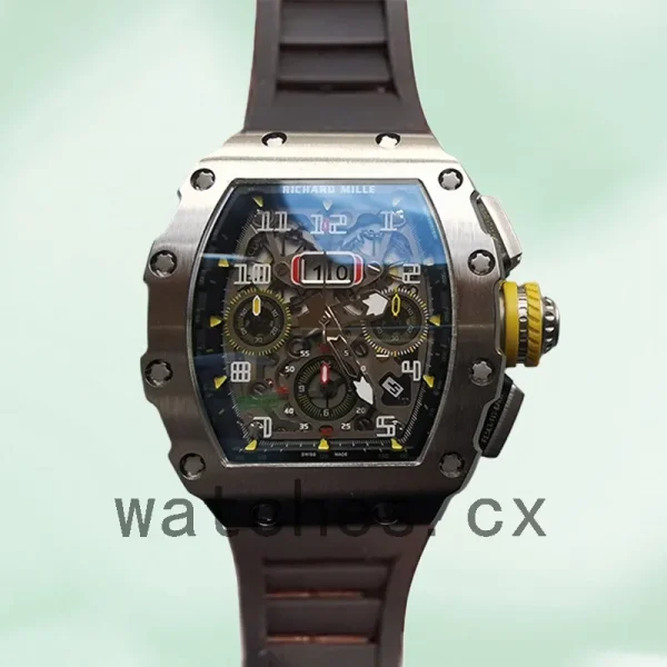 Richard Mille RM011 RM011-003 Men Around 50*40mm Silver-tone - Image 2