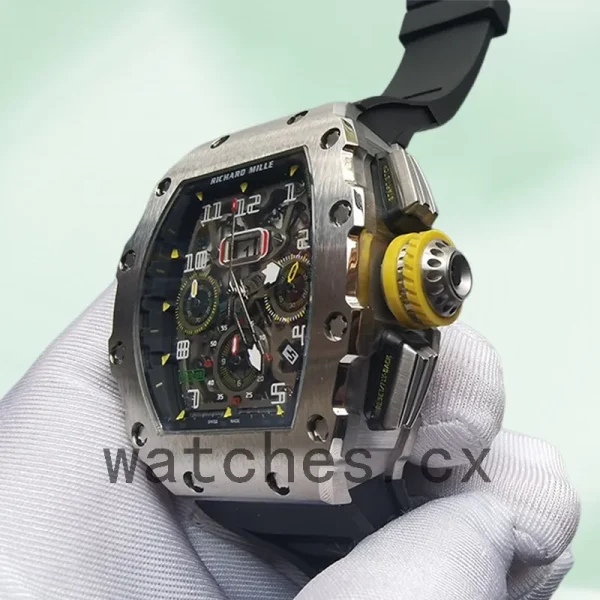 Richard Mille RM011 RM011-003 Men Around 50*40mm Silver-tone - Image 3