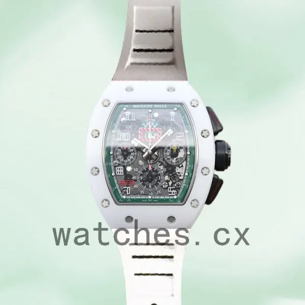 Richard Mille RM011 Men Around 50*40mm RM011-008 Transparent Dial - Image 2