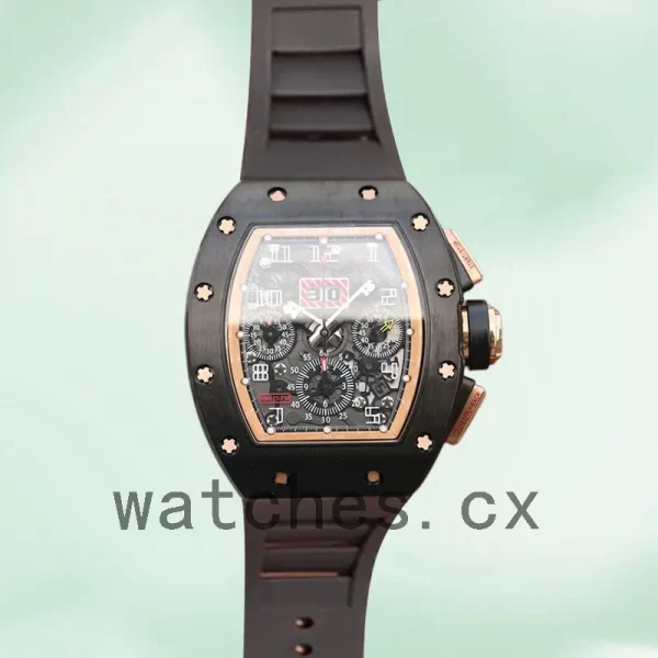 Richard Mille RM011 Around 50*40mm RM011-010 Men Black - Image 2