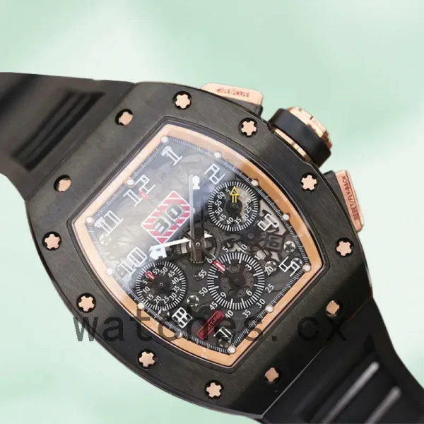 Richard Mille RM011 Around 50*40mm RM011-010 Men Black - Image 3