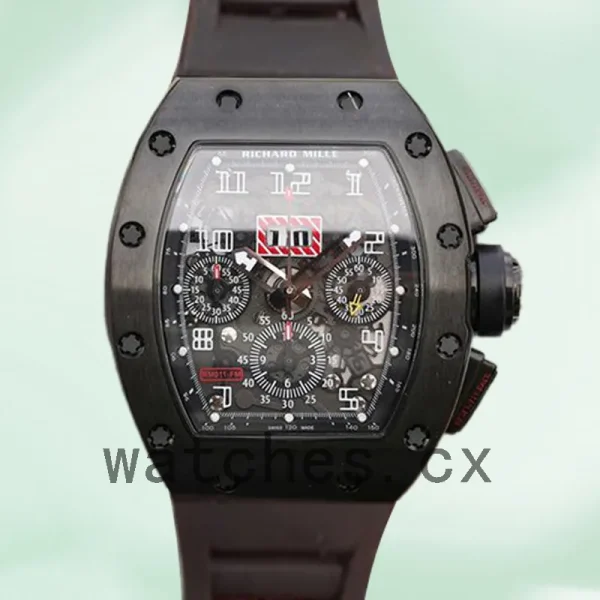 Richard Mille RM011 Men Around 50*42mm RM011-014 Automatic Black
