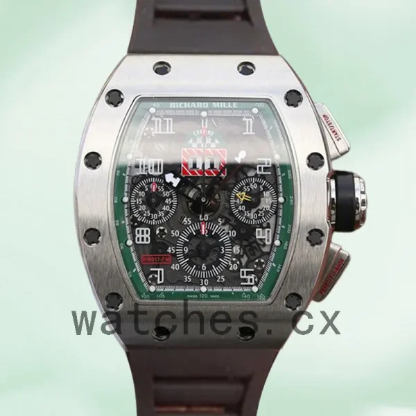 Richard Mille RM011 RM011-016 Men Around 50*42mm Silver
