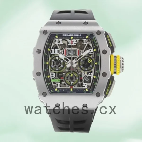 Richard Mille RM 11-03 Men RM 11-03 Around 40mm Silver Transparent Dial - Image 2