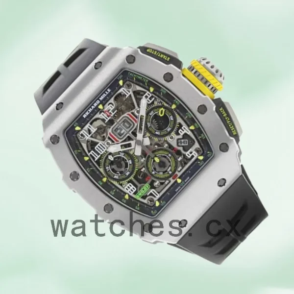 Richard Mille RM 11-03 Men RM 11-03 Around 40mm Silver Transparent Dial - Image 3