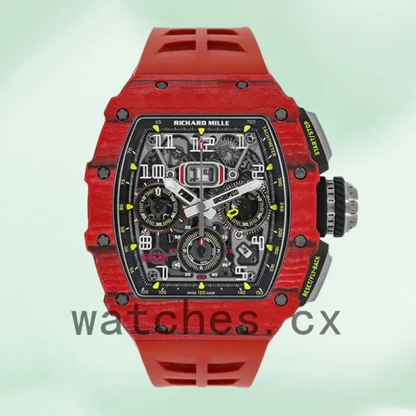 Richard Mille RM 11-03 Around 45mm RM 11-03 Men Automatic Rubber Band - Image 2