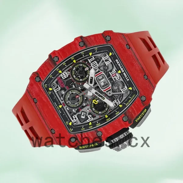 Richard Mille RM 11-03 Around 45mm RM 11-03 Men Automatic Rubber Band - Image 4