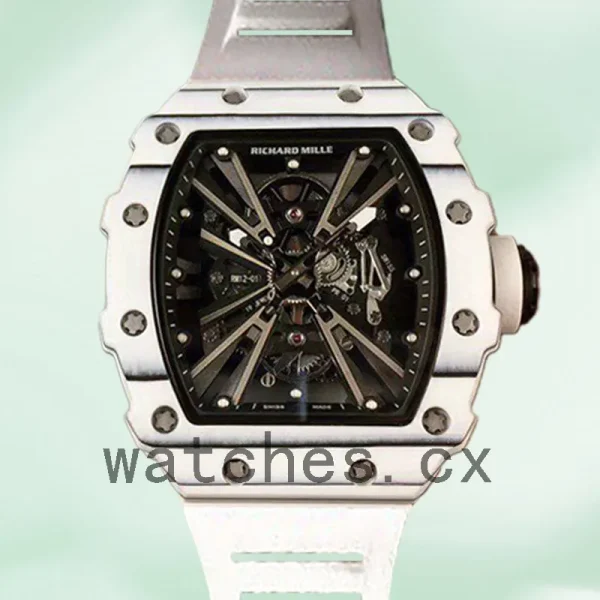 Richard Mille RM12-01 Men Around 50*42mm RM12-01-005 Mechanical Transparent Dial