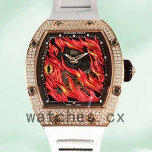 Richard Mille RM26-02 Men Around 50*42mm RM26-02-002 Flame Dial Rose Gold