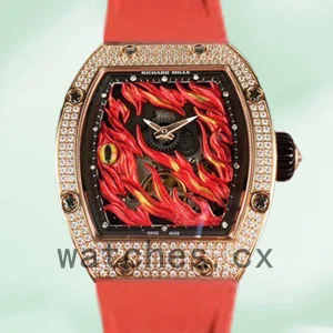 Richard Mille RM26-02 Men Around 50*42mm RM26-02-003 Rubber Band Rose Gold