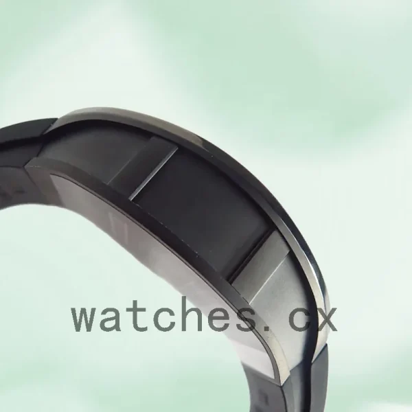 Richard Mille RM027 Men Around 50*42mm RM027-001 Black Rubber Band - Image 3