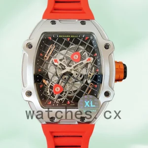 Richard Mille RM27-04 RM27-04-007 Men Around 38*48mm Mechanical Silver-tone