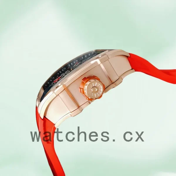 Richard Mille RM27-04 RM27-04-010 Around 38*48mm Men Rubber Band Rose Gold-tone - Image 3