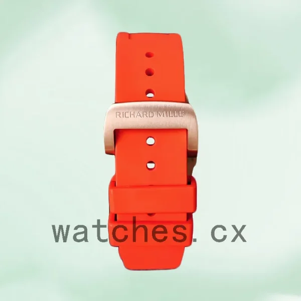 Richard Mille RM27-04 RM27-04-010 Around 38*48mm Men Rubber Band Rose Gold-tone - Image 4