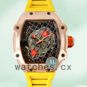 Richard Mille RM27-04 RM27-04-011 Around 38*48mm Men Rubber Band Mechanical