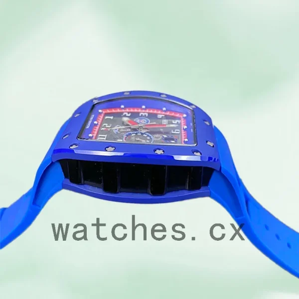 Richard Mille RM030 Men RM030-002 Around 50*42mm Rubber Band Blue - Image 3