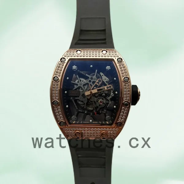 Richard Mille RM035 Around 50*45mm Men RM035-001 Diamonds Transparent Dial - Image 2